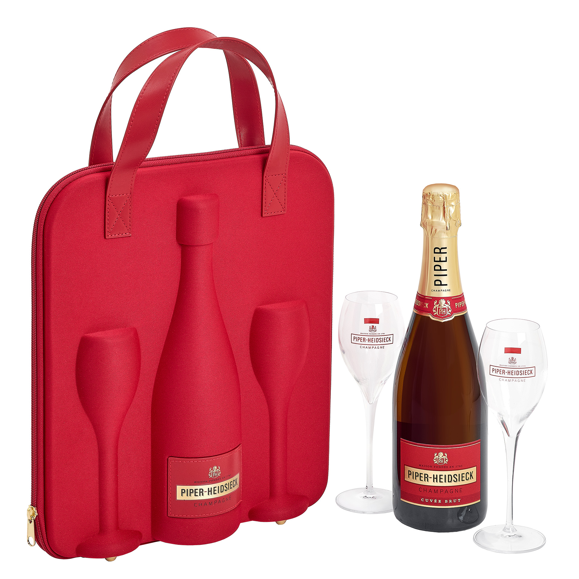 PIPER HEIDSIECK CUVEE BRUT 12% 75CL TRAVEL KIT