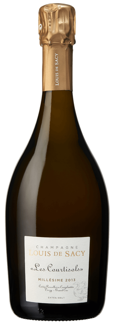 Champagne Extra Brut Les Courtisols, Millesime, Grand Cru, Louis De Sacy, Prantsusmaa, 2013-2015