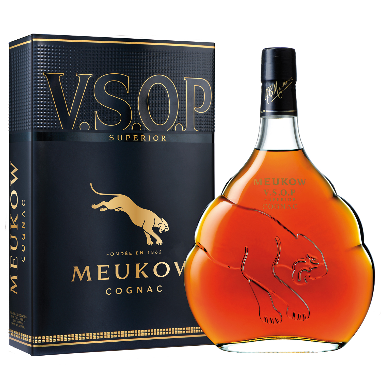Meukow Cognac VSOP 70cl giftbox
