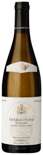 Jean Bouchard Chablis Vaillons 1er Cru V.2023