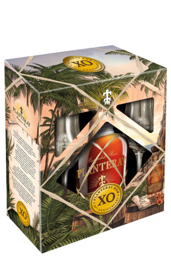 Planteray XO 20th Anniversary Rum 70cl + glasses giftbox