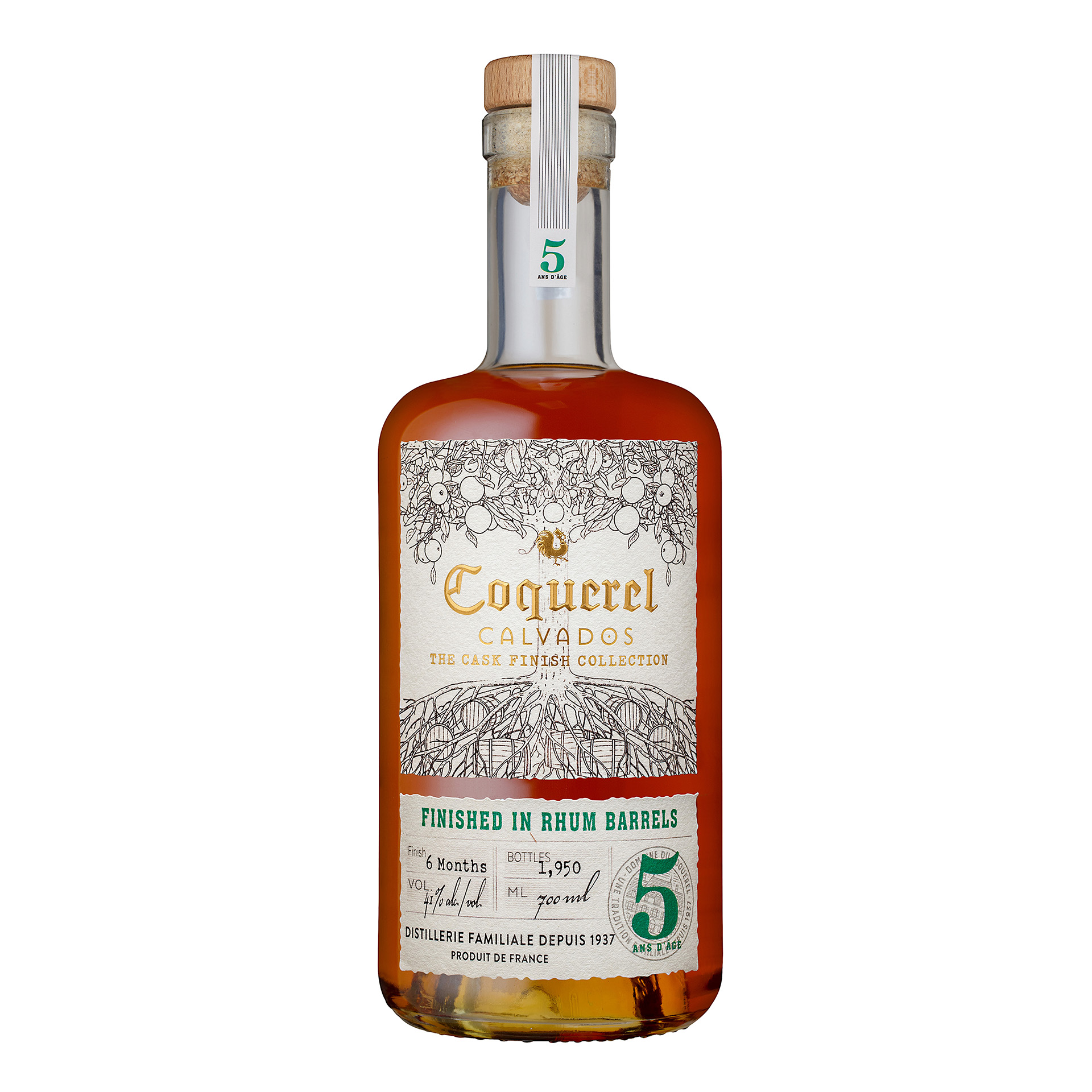 CALVADOS COQUEREL FINISHED IN RUM BARRELS