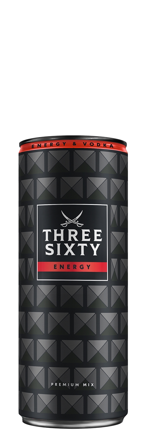 Three Sixty Vodka Energy RTD 33cl CAN