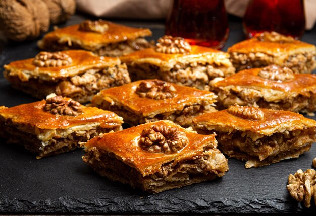 Baklava With Honey and Walnuts