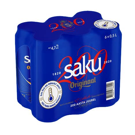 Saku Originaal 4,7% 50cl Klaas (6pk)