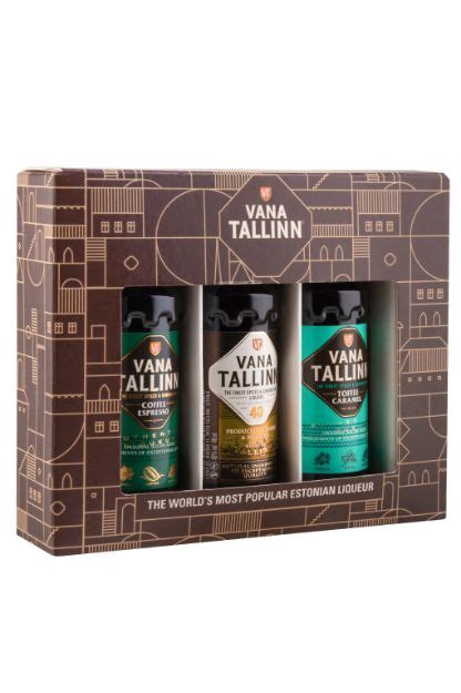 VANA TALLINN 40%, TOFFEE CARAMEL, COFFEE ESPRESSO MINIKOMPLEKT 3 X 0,04 L PET