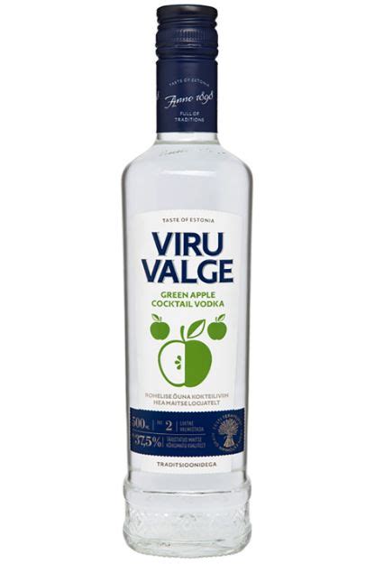 VIRU VALGE GREEN APPLE VODKA 37,5% 0,5 L