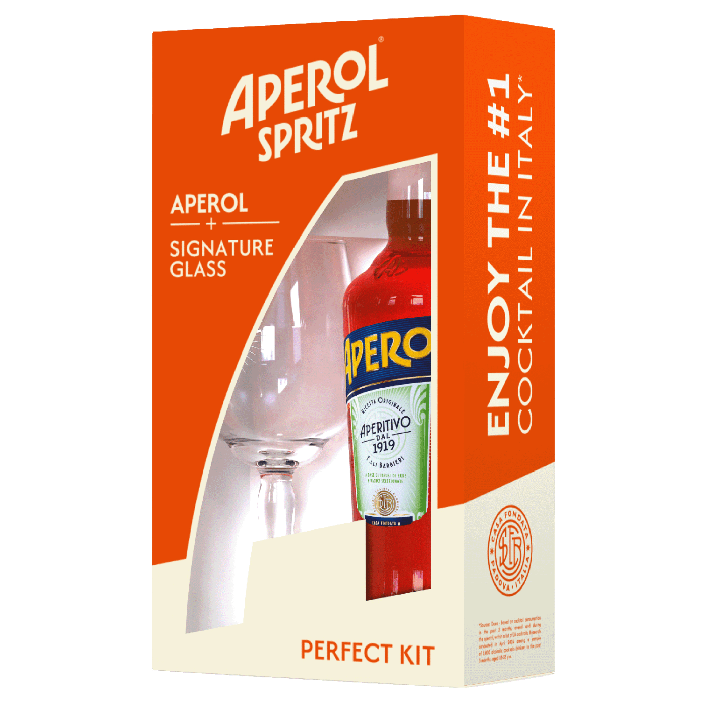 Aperol 70cl & Spritz klaas 45cl