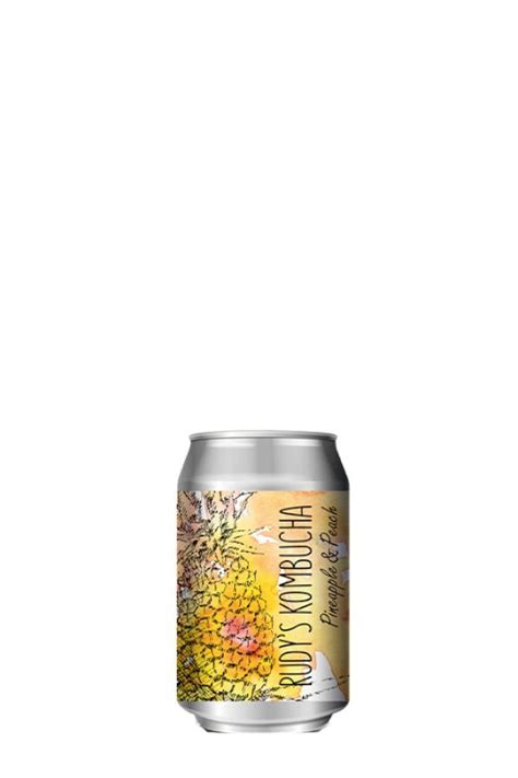 Rudy´s kombucha "Pinapple & Peach"