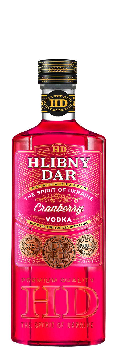 Hlibny Dar Cranberry Vodka 50cl