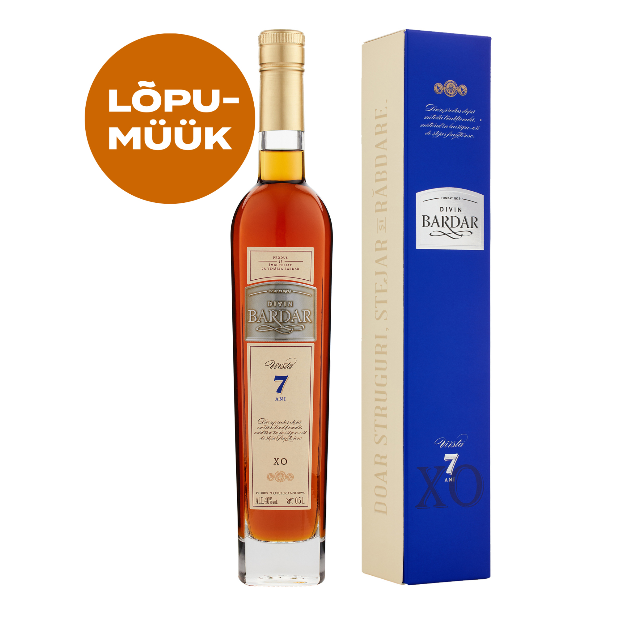 DIVIN BARDAR GOLD BRANDY 7YO BOX