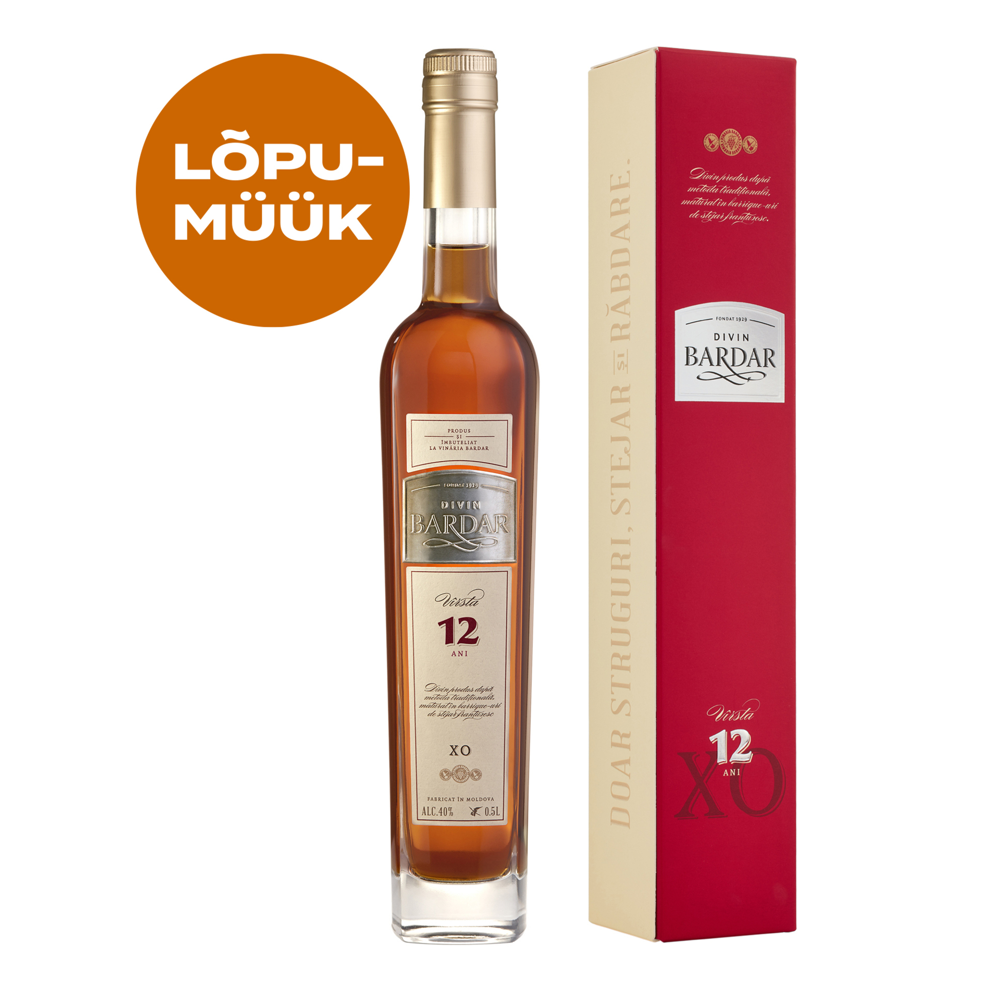 DIVIN BARDAR GOLD BRANDY 12YO BOX