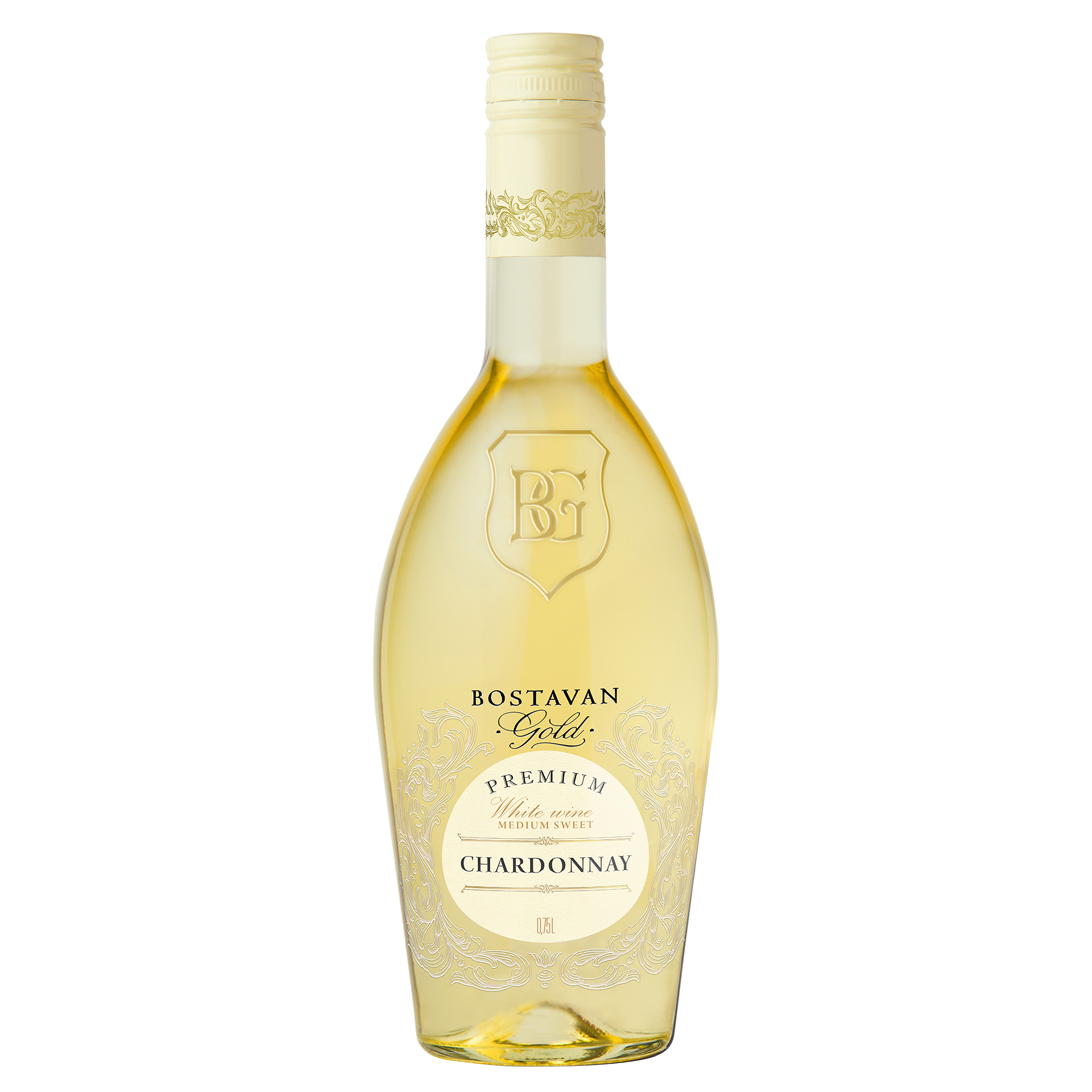 BOSTAVAN GOLD CHARDONNAY WHITE SEMI SWEET 75CL