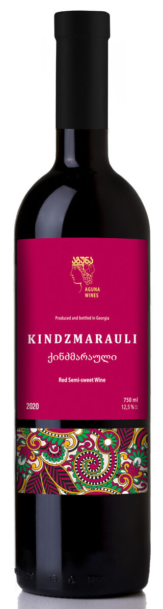 Kindzmarauli, Semi-Sweet Red, Aguna wines, Gruusia