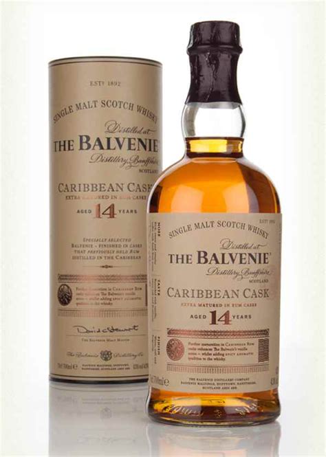 BALVENIE 14YO CARIBBEAN 43% 0,7L TUUB
