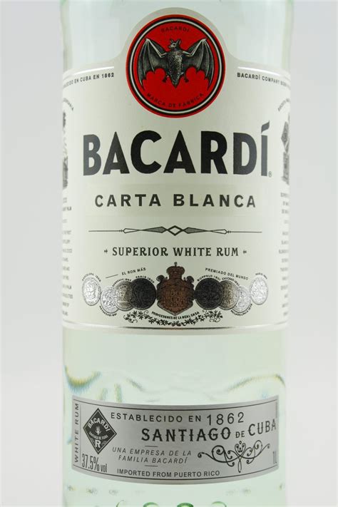 BACARDI CARTA BLANCA 37,5% 0,5L