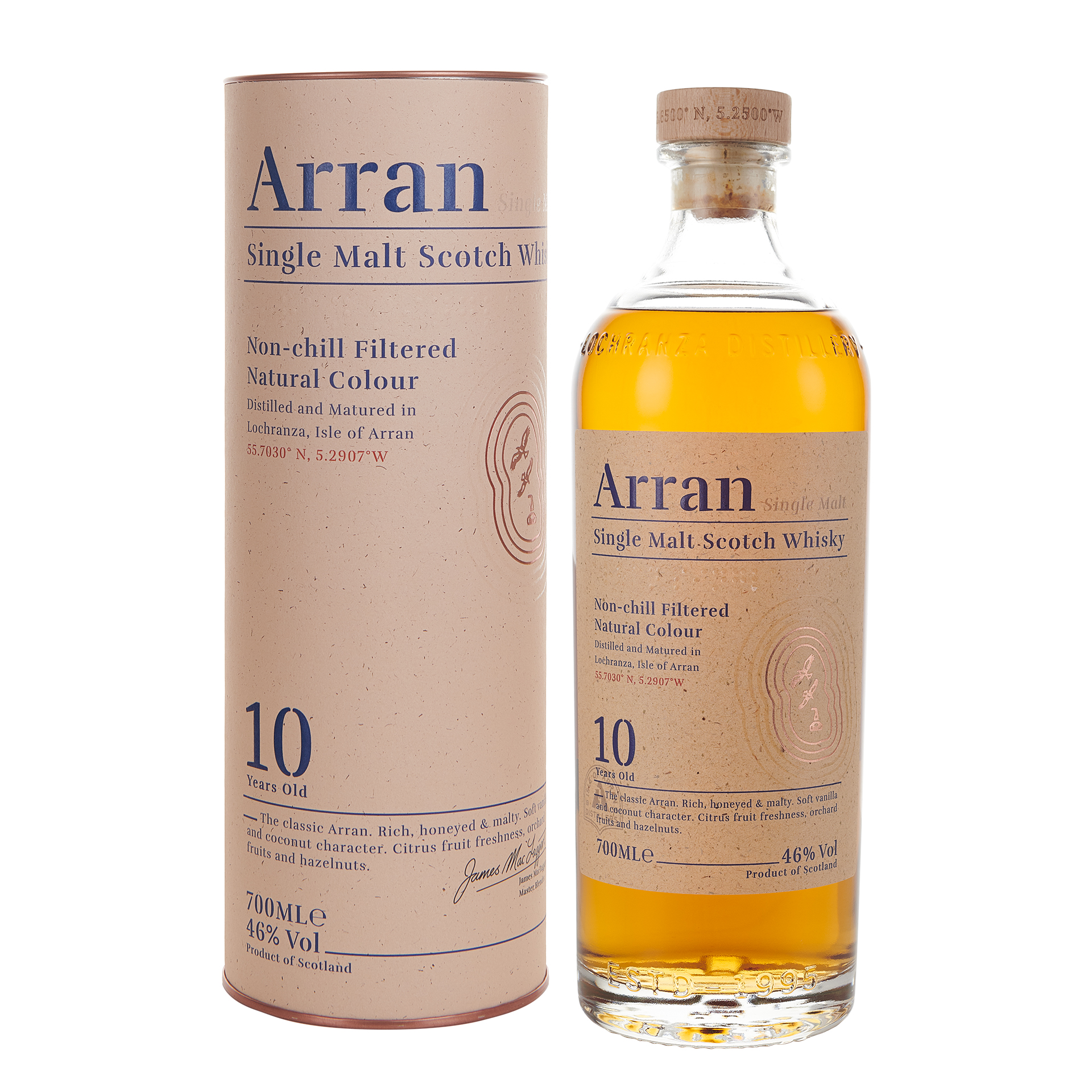 ARRAN 10 YO SINGLE MALT SCOTCH WHISKY TUUBIS