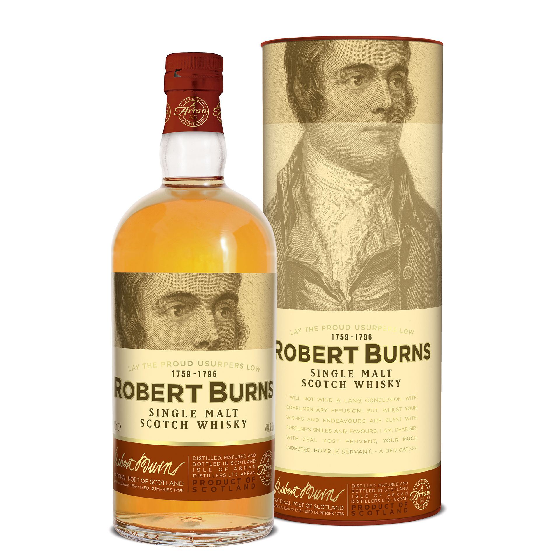 ROBERT BURNS SINGLE MALT SCOTCH WHISKY TUUBIS