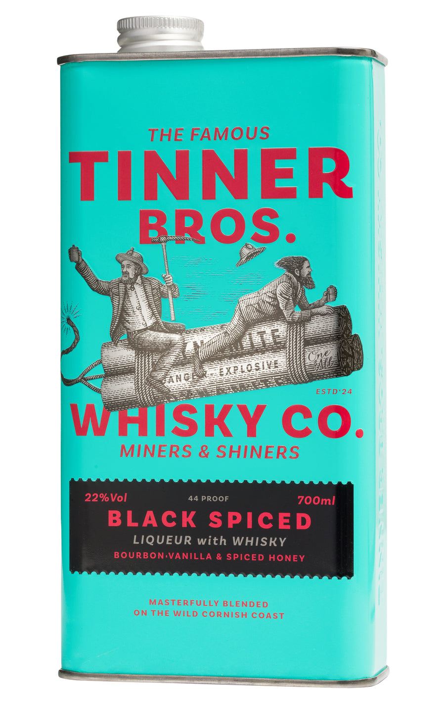 Tinner Bros Black Spiced Liqueur with Whisky 22% 0.7L