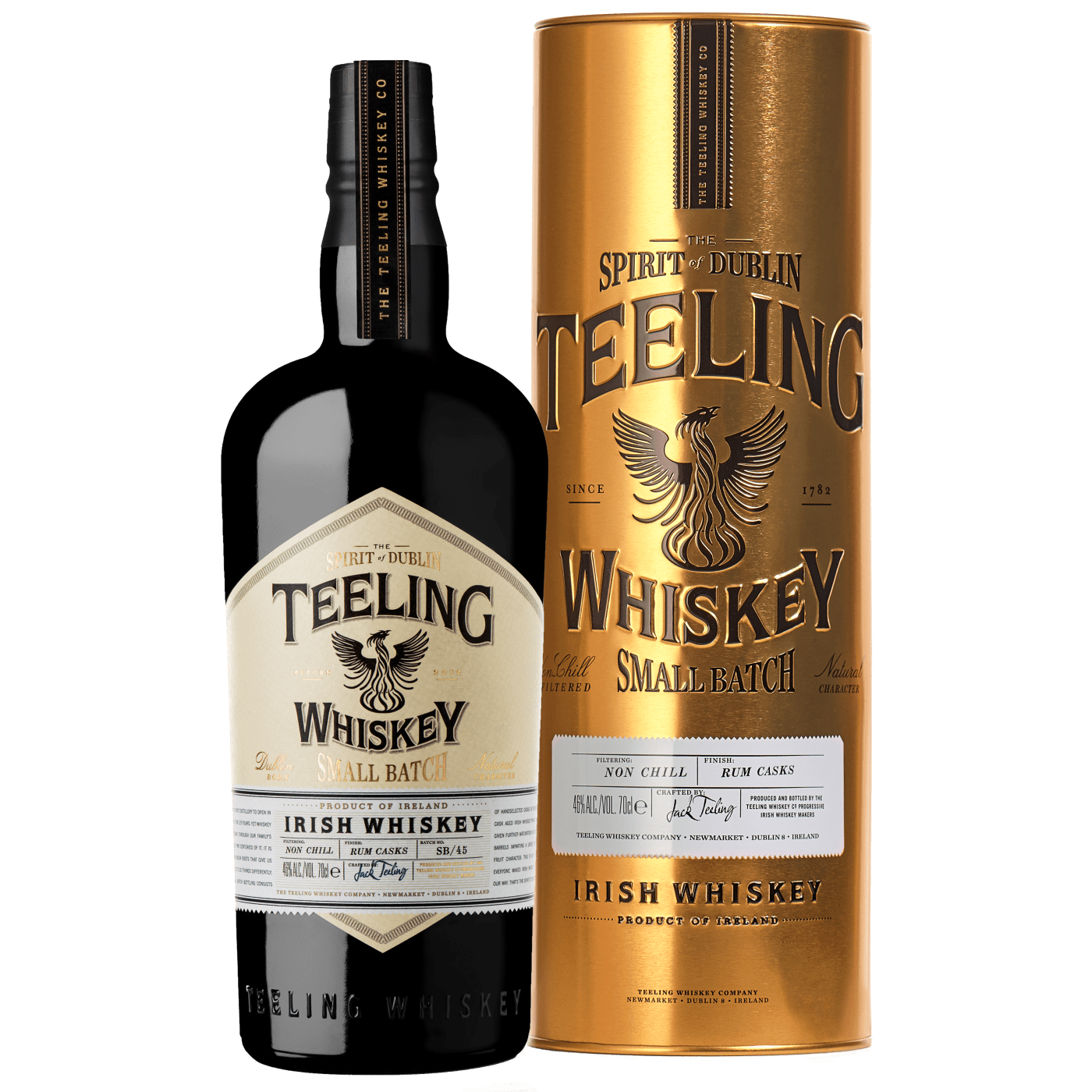 Teeling Small Batch Irish Whiskey kuldses kinkekarbis