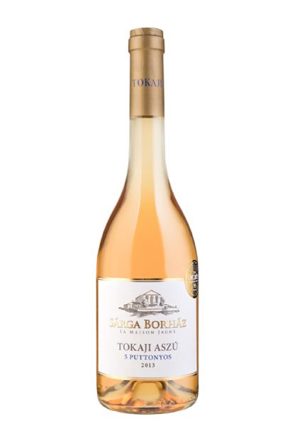 SARGA BORHAZ,TOKAJI ASZU 5 PUTTONYOS 12,5% 0,5L