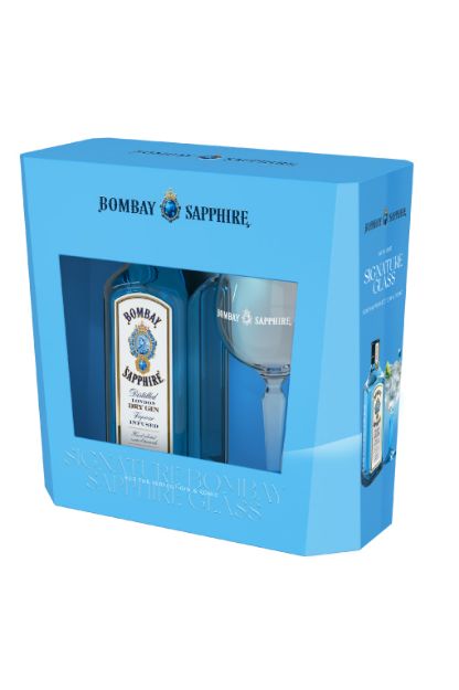 BOMBAY SAPPHIRE DRY GIN 40% 0,7L KARBIS KLAASIGA 2025