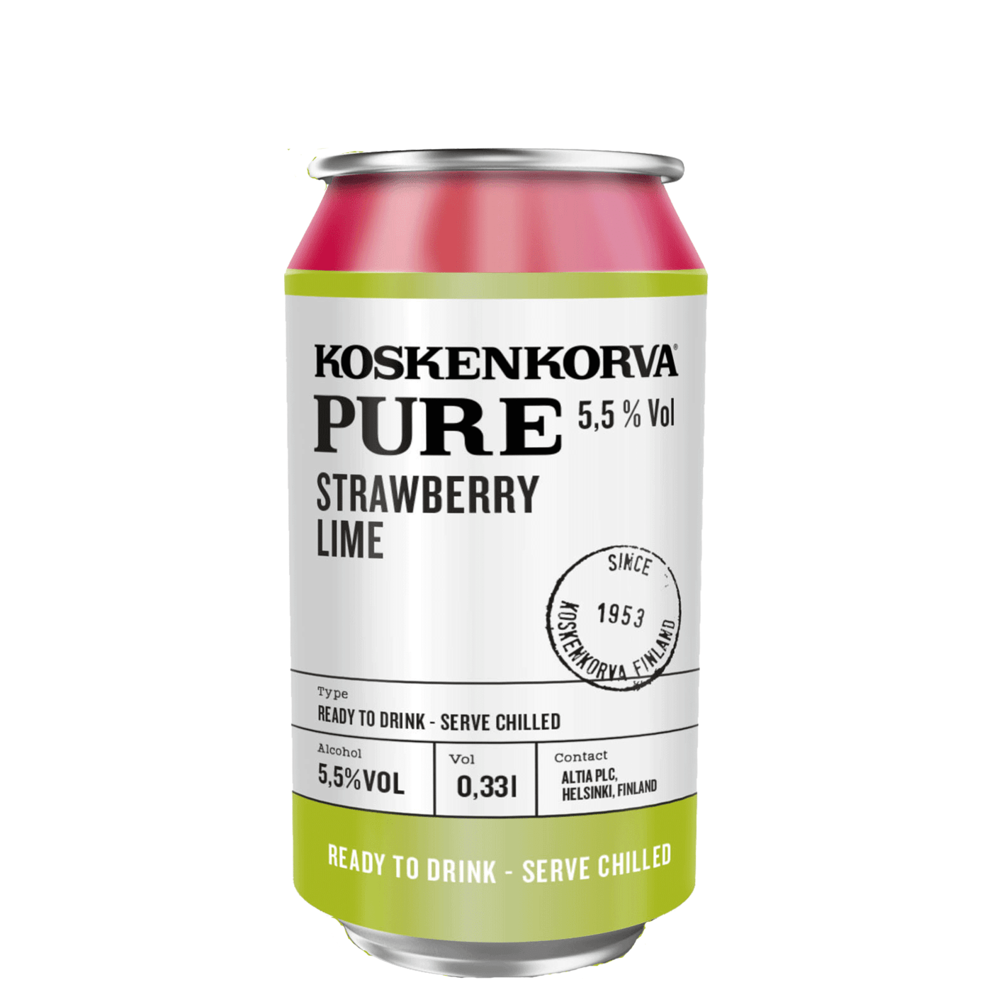 Koskenkorva Pure Strawbery-Lime