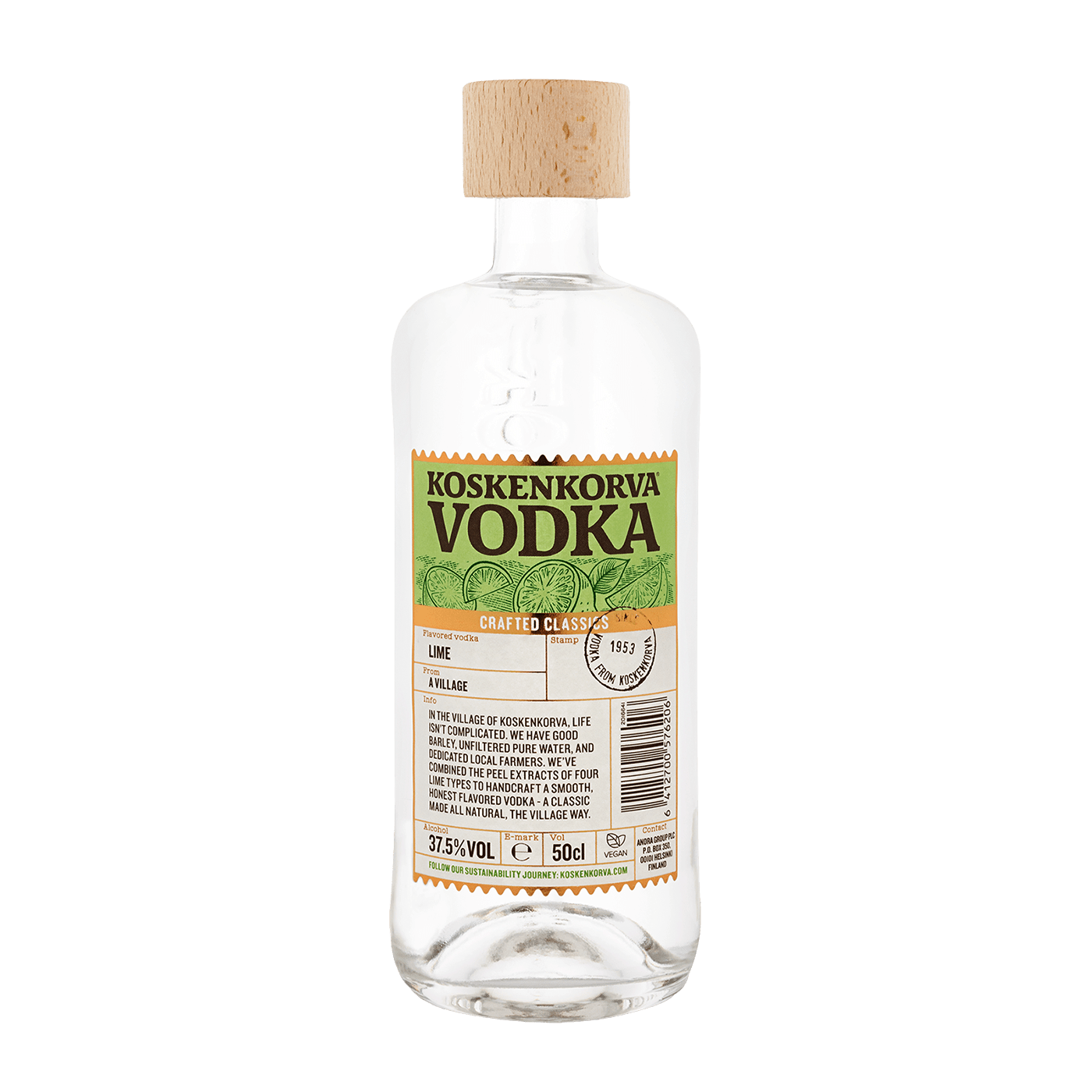 Koskenkorva Vodka Lime 