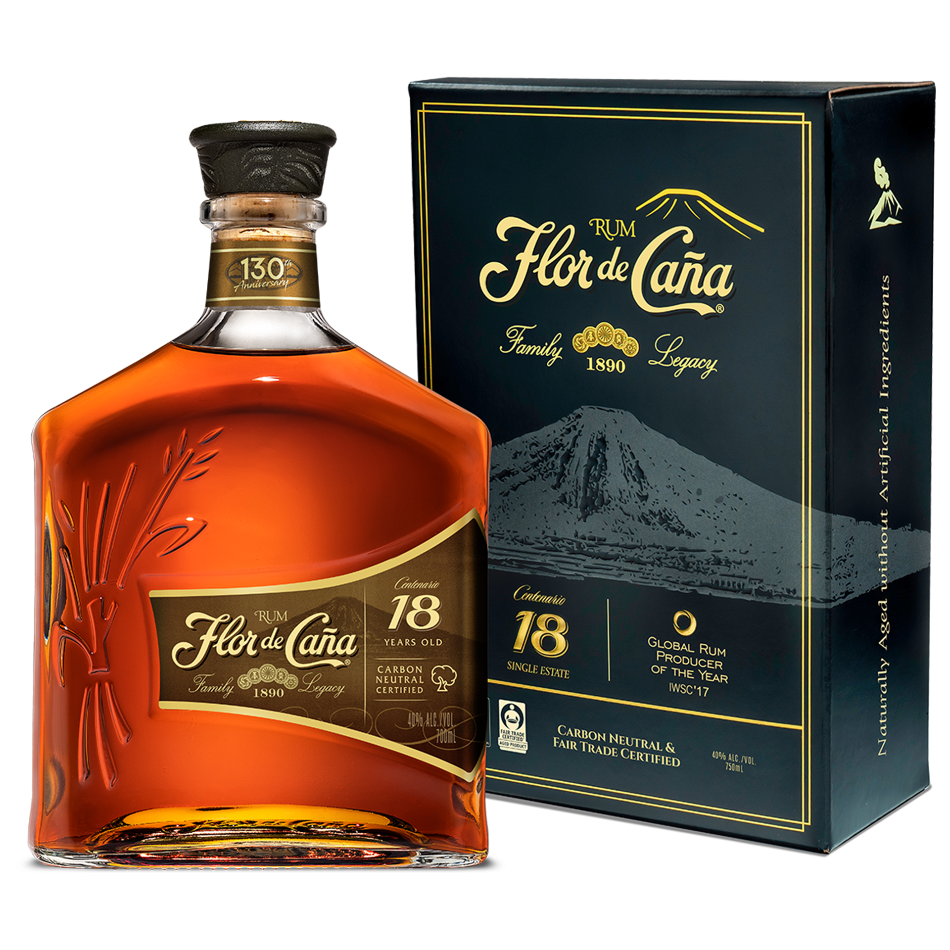 FLOR DE CANA 18YO 40% 70CL