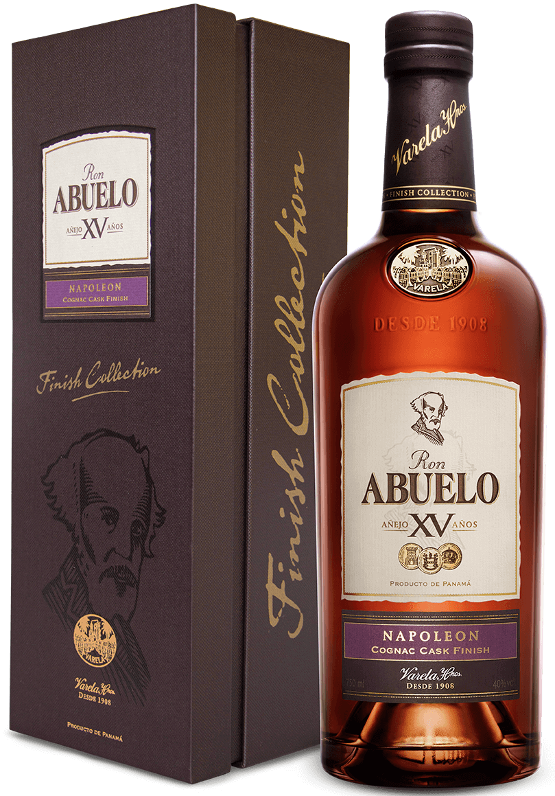 Ron Abuelo The Finish Collection, Anejo XV Anos, Napoleon, Cognac Cask Finish KINKEKARBIS
