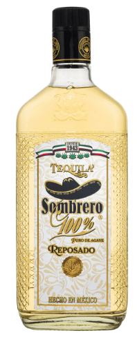 Tequila Sombrero, Reposado, 100% Puro De Agave, Mehhiko