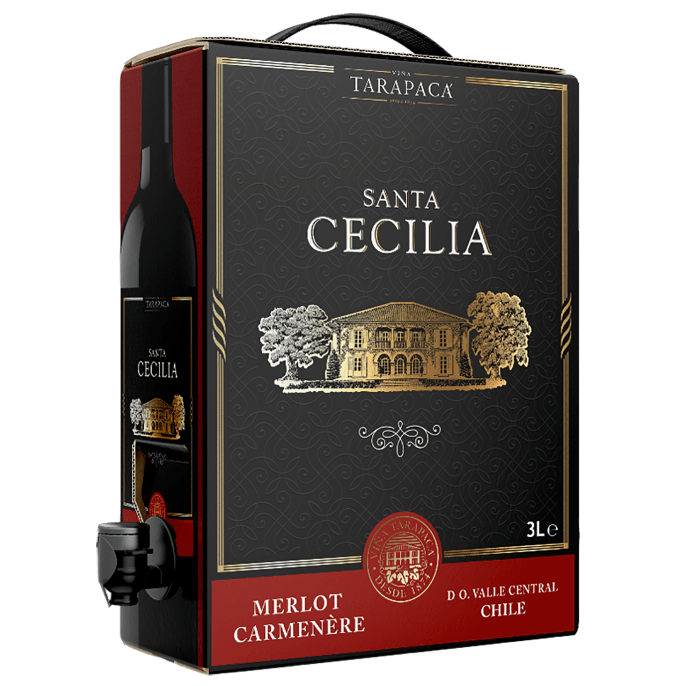 Tarapaca Santa Cecilia Merlot-Carmenere BIB