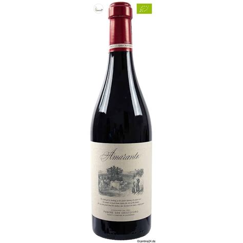 Podere San Cristoforo Amaranto Sangiovese Maremma DOC 2019