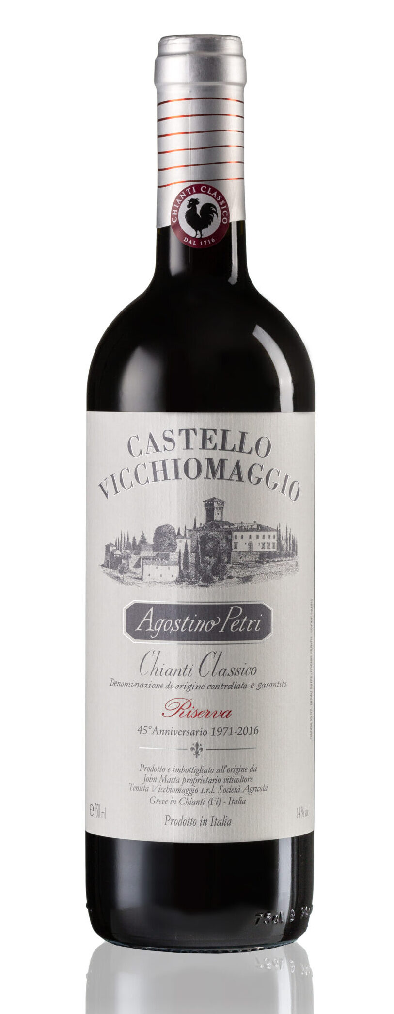 Chianti Classico, Riserva, Agostino Petri, Castello Vicchiomaggio, Chianti Classico DOCG, Toscana, Itaalia, 2020, 2021