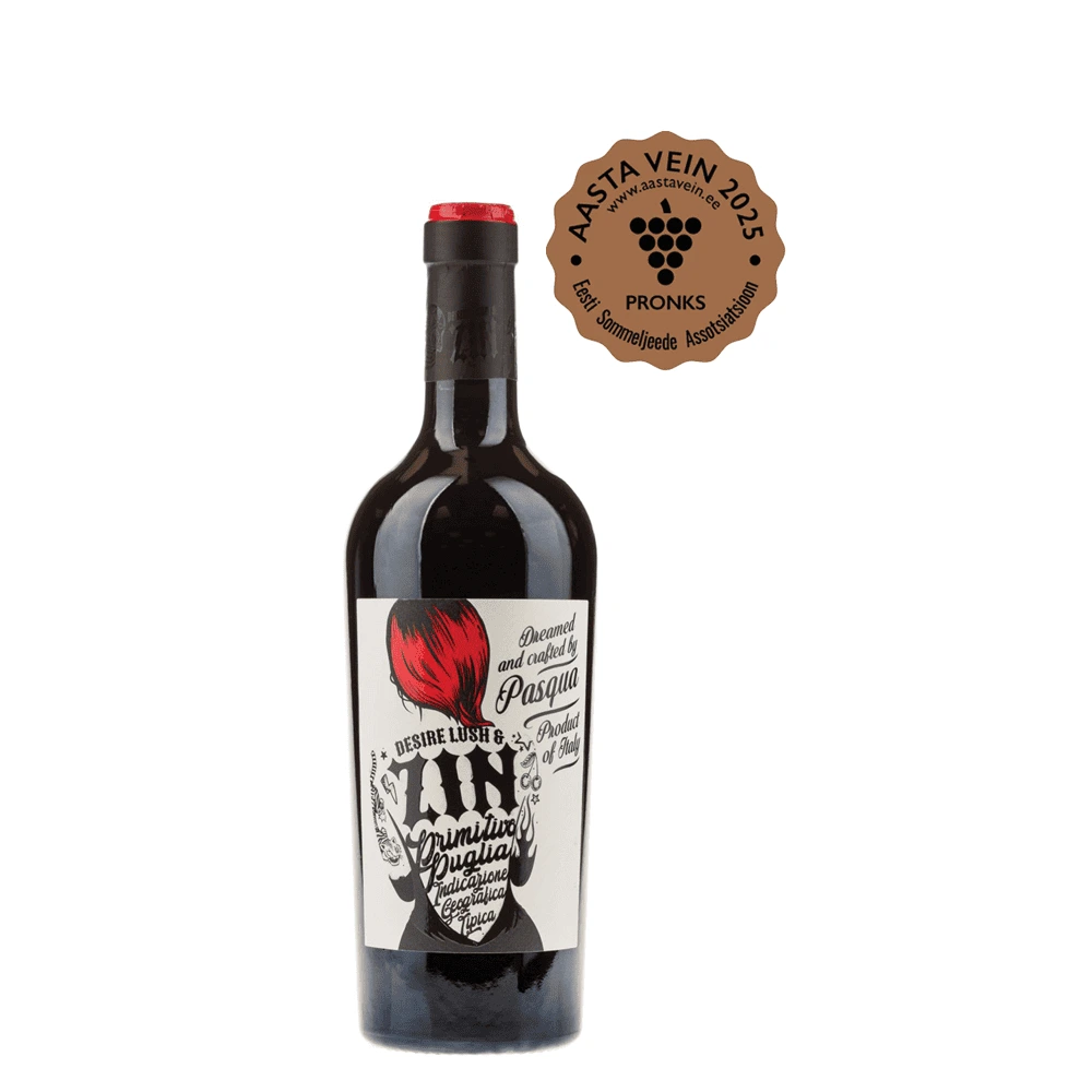 Primitivo, Desire Lush & ZIN, Pasqua, Puglia, Itaalia, 2019, 2020