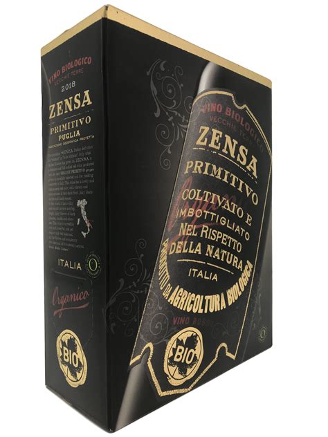 Zensa Primitivo Organic Bib 14% 3,0l