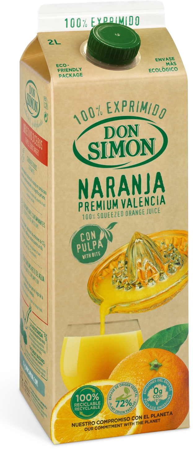 Don Simon 100% apelsinimahl viljalihaga 200cl tetra