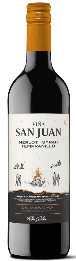 Merlot-Syrah-Tempranillo, Vina San Juan, La Mancha, Felix Solis, Hispaania